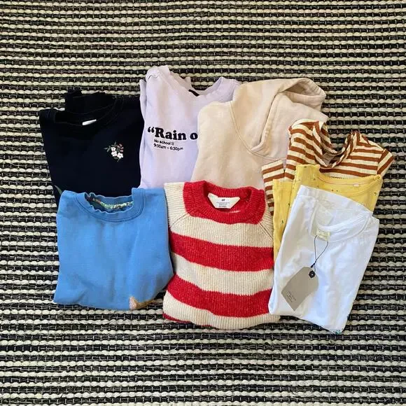 🌿Girls Kids 8P Clothing Mix Lot Bundle Zara HM Mini Boden Hanna Andersson 8-10Y - Picture 1 of 8